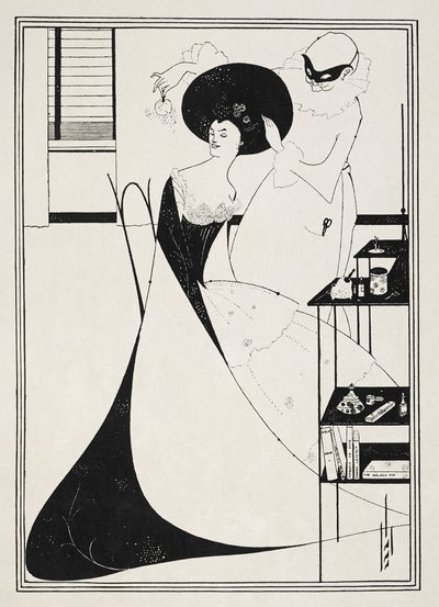 Kuvitus Oscar Wilden "Salomeen". tekijältä Aubrey (after) Beardsley