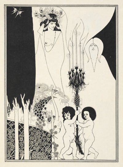 Kuvitus Oscar Wilden "Salomeen". tekijältä Aubrey (after) Beardsley