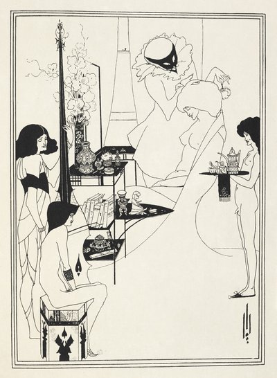 Kuvitus Oscar Wilden "Salomeen". tekijältä Aubrey (after) Beardsley