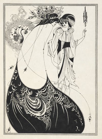 Kuvitus Oscar Wilden "Salomeen". tekijältä Aubrey (after) Beardsley