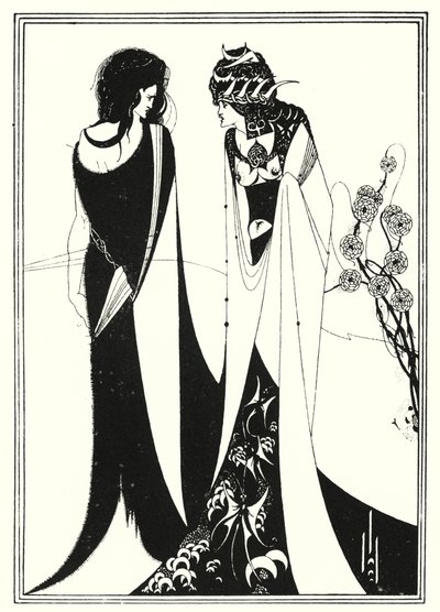 John ja Salome (kaiverrus) tekijältä Aubrey (after) Beardsley