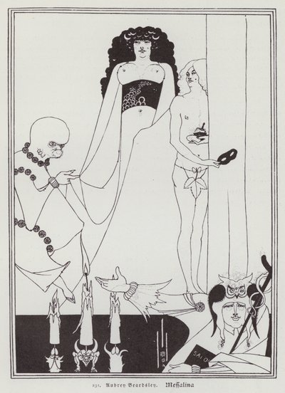 Messalina (jäsenet) tekijältä Aubrey (after) Beardsley