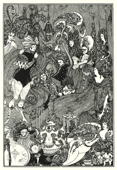 Pernan luola (kaiverrus) tekijältä Aubrey (after) Beardsley