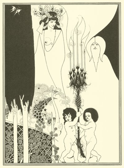 Herodeksen silmät (litografia) tekijältä Aubrey (after) Beardsley