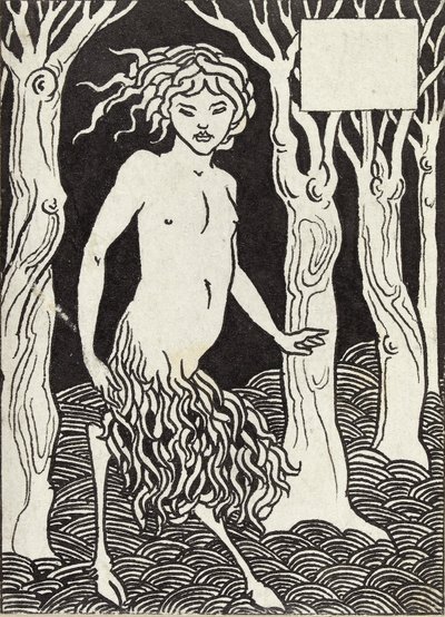 Faun, 1880-luku tekijältä Aubrey Beardsley