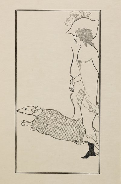 Atalanta, viidenkymmenen piirroksen kirjasta tekijältä Aubrey Beardsley
