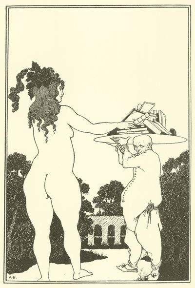 Kirjan kilpi tekijältä Aubrey Beardsley