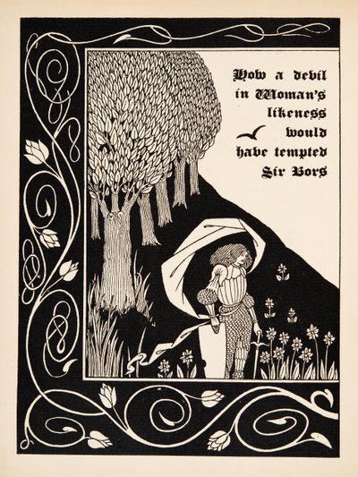 Bors kieltäytyy rikkomasta selibaattilupaustaan - tekijältä Aubrey Beardsley
