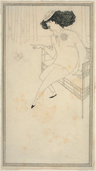 J. M. Whistlerin karikatyyri tekijältä Aubrey Beardsley