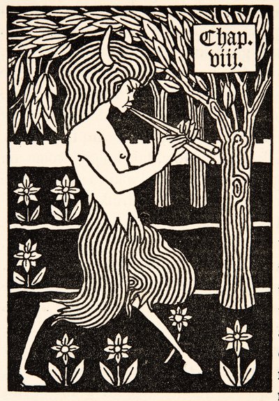 Luvun otsikko tekijältä Aubrey Beardsley