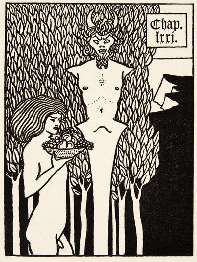 Luvun otsikko tekijältä Aubrey Beardsley