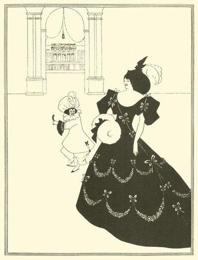 Marionettien komediabaletti tekijältä Aubrey Beardsley