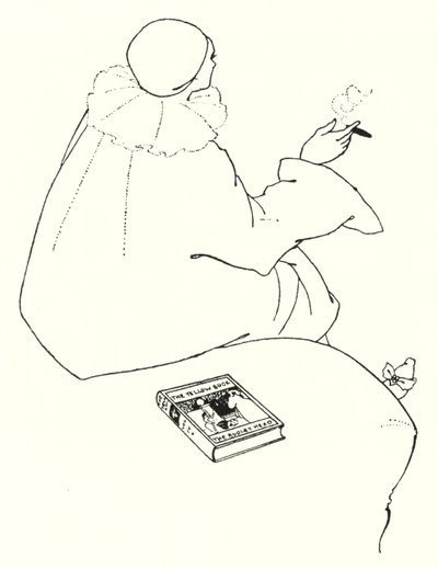 Suunnittelu kutsukortille tekijältä Aubrey Beardsley