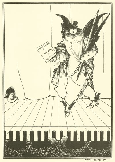 Savoyn esitteen suunnittelu tekijältä Aubrey Beardsley