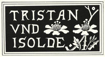 Suunnittelu Aubrey Beardsleyn kappaleen "Tristan Und Isolde" kannesta tekijältä Aubrey Beardsley