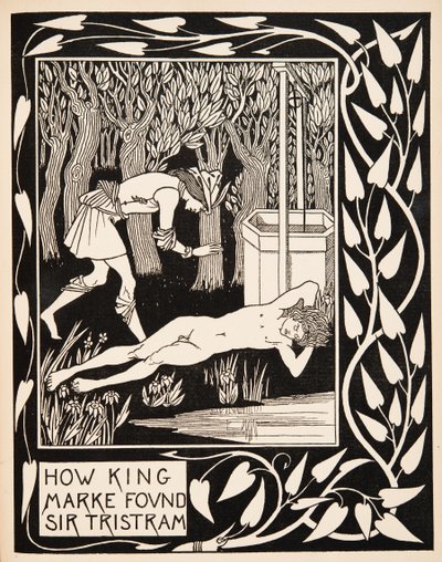 Miten kuningas Marke löysi Sir Tristram tekijältä Aubrey Beardsley