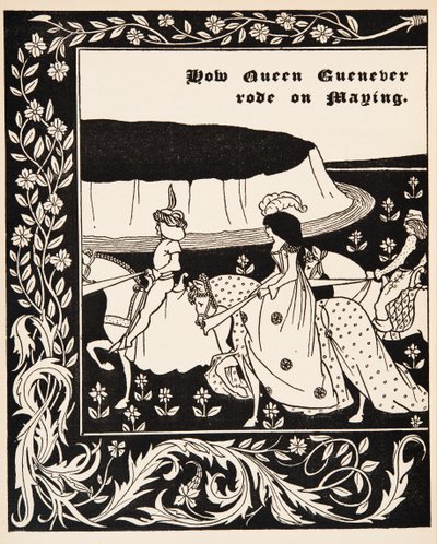 Kuinka kuningatar Guenever ratsasti Mayingilla... tekijältä Aubrey Beardsley