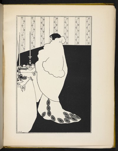 Naista kuvaava kuva tekijältä Aubrey Beardsley