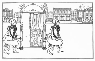 Kuvitus "Keltainen kirja" tekijältä Aubrey Beardsley