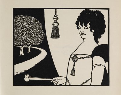Madame Rejane viidenkymmenen piirroksen kirjasta tekijältä Aubrey Beardsley