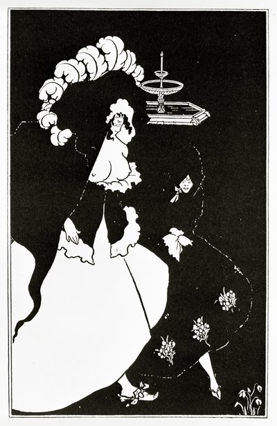 Messaliini ja kumppani palaamassa bordellista, n. 1894 tekijältä Aubrey Beardsley