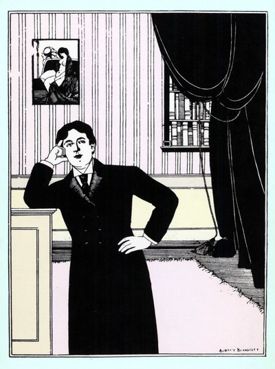 Oscar Wilde, noin 1895 (silkkipaino). tekijältä Aubrey Beardsley