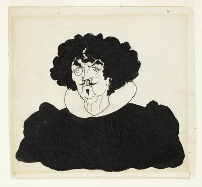 Whistlerin muotokuva espanjalaisessa 1600-luvun asussa tekijältä Aubrey Beardsley