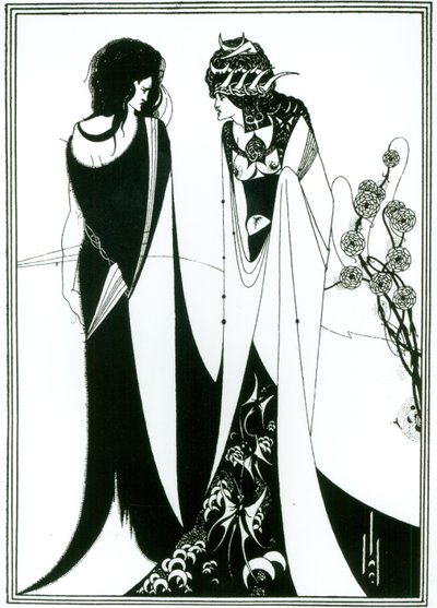 Salome äitinsä Herodiaksen kanssa tekijältä Aubrey Beardsley