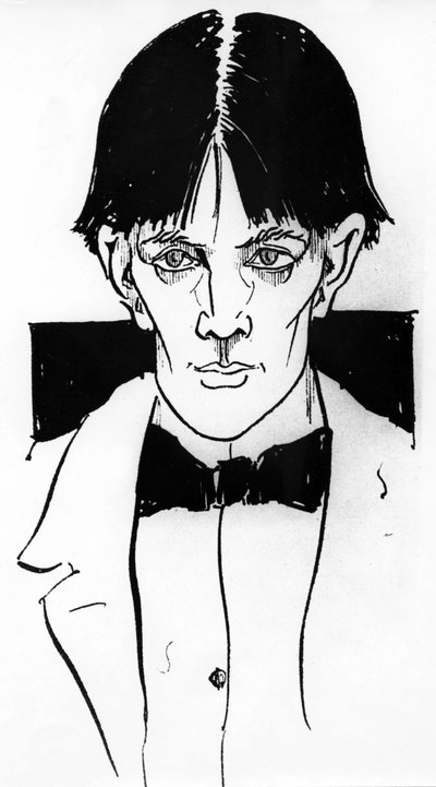 Aubrey Vincent Beardsleyn (1872-1898) omakuva englantilainen kuvittaja ja kirjailija tekijältä Aubrey Beardsley