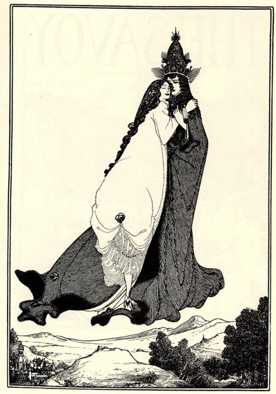 Liman Pyhän Ruusun taivaaseenastuminen tekijältä Aubrey Beardsley