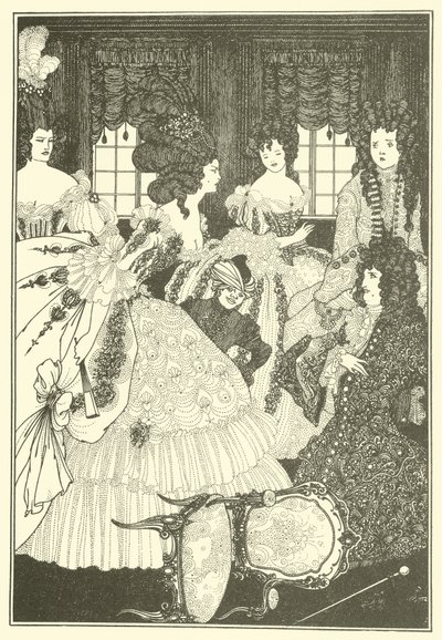 Kauniiden ja kaunottarien taistelu tekijältä Aubrey Beardsley