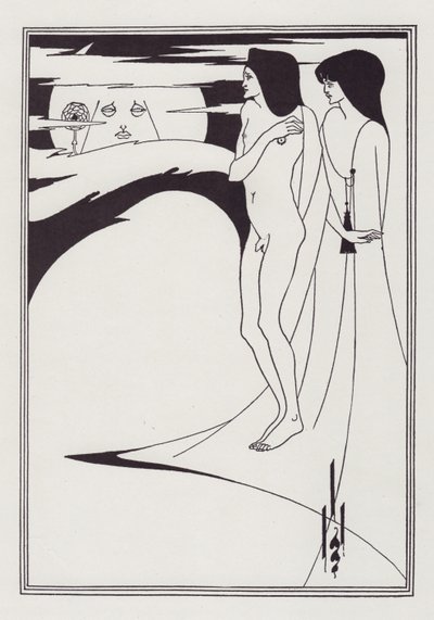Nainen kuussa, 1893. tekijältä Aubrey Beardsley