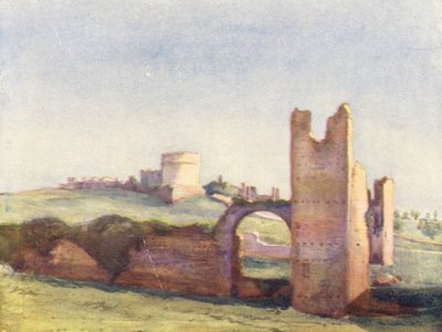 Rooma: Maxentiuksen sirkus (värilitografia). tekijältä Aubrey Waterfield