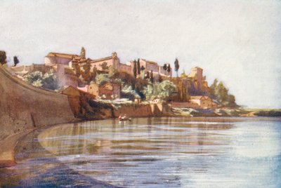 Rooma: Aventinus (värilitografia). tekijältä Aubrey Waterfield