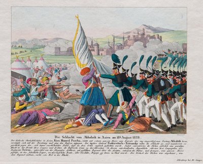 Venäjän ja Turkin sota 1828-1829 - Akhaltsikhen linnoituksen (tai Rabatin linnan) myrsky (Georgia) - Akhaltsikhen linnoituksen myrsky 27. elokuuta tekijältä August Friedrich Andreas Campe