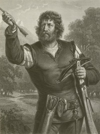 Wilhelm Tell (kaiverrus) tekijältä August Friedrich Pecht