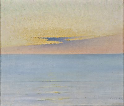 Meri auringonlaskun aikaan tekijältä August Hagborg