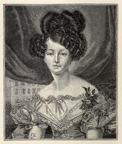 Augusta Saxe-Weimar-Eisenach Preussin prinsessana, 1829. tekijältä August Heinrich Ferdinand Tegetmeyer