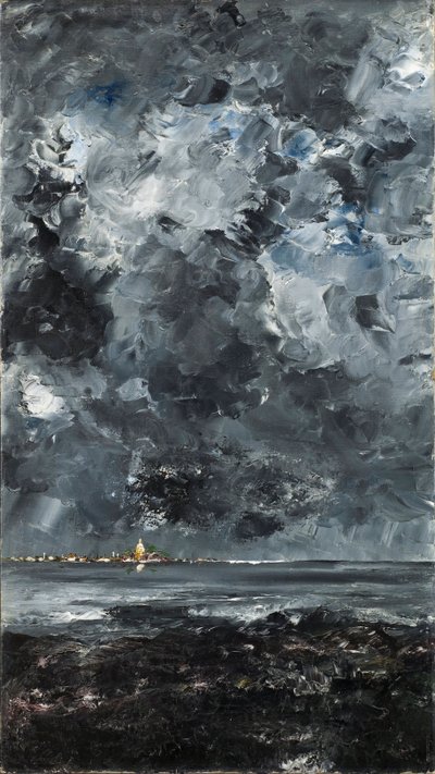 La ville - Kaupunki - Strindberg, elokuu (1849-1912) - 1903 - Öljy kankaalle - 94,5x53 - Tukholman kansallismuseo tekijältä August Johan Strindberg