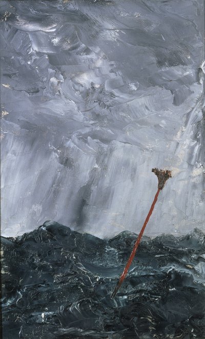 Myrskyinen meri Luutapoiju, 1892 (öljy paperille) tekijältä August Johan Strindberg