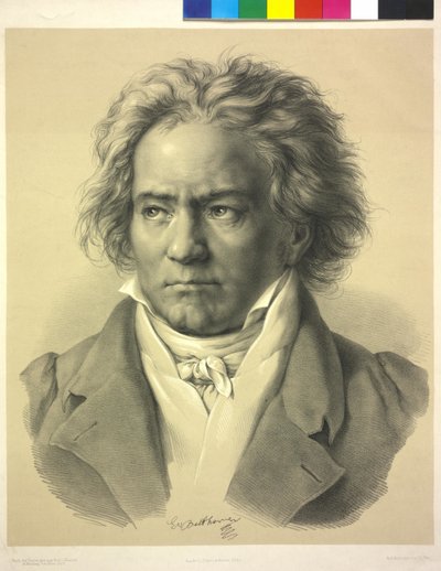 Ludwig van Beethoven tekijältä August Karl Friedrich von (after) Kloeber