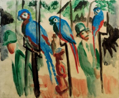 Bei den Papageien tekijältä August Macke