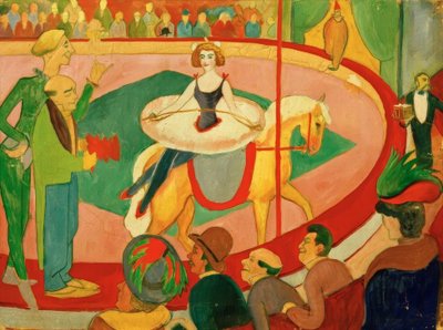 Sirkuskuva I: Kunstreiterin tekijältä August Macke