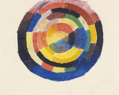 Väripyörä Farbkreis, 1913-1914 tekijältä August Macke