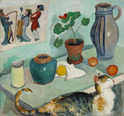 The Ghost in the House Chair: Asetelma kissan kanssa tekijältä August Macke