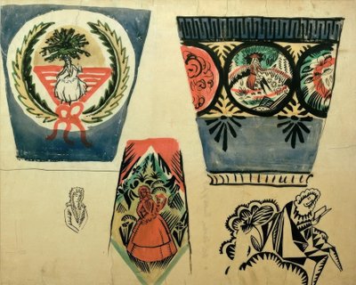 Kolme maljakkoa tekijältä August Macke