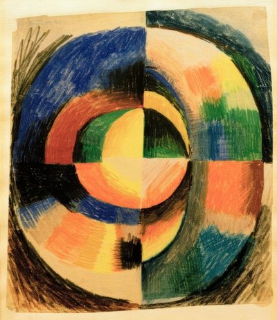 Väriympyrä II (iso) tekijältä August Macke