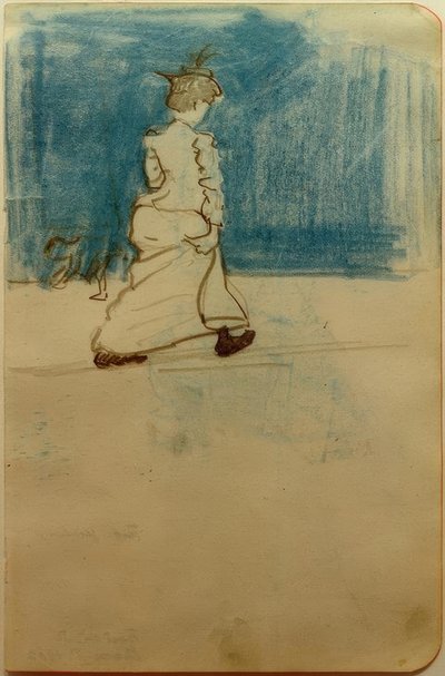 Nainen kadulla II tekijältä August Macke