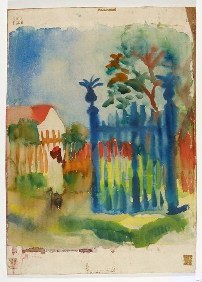 Puutarhaportti tekijältä August Macke
