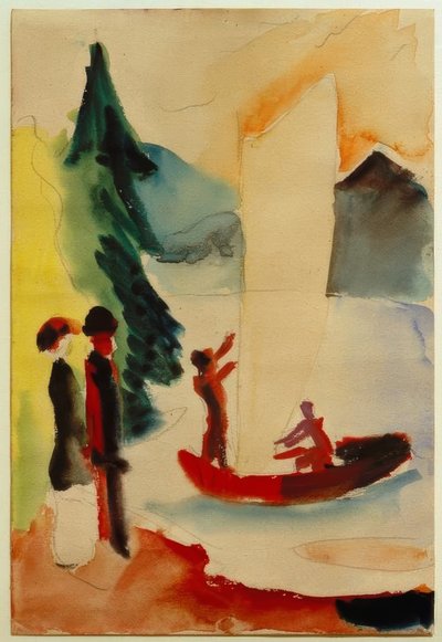 Keltainen purje tekijältä August Macke